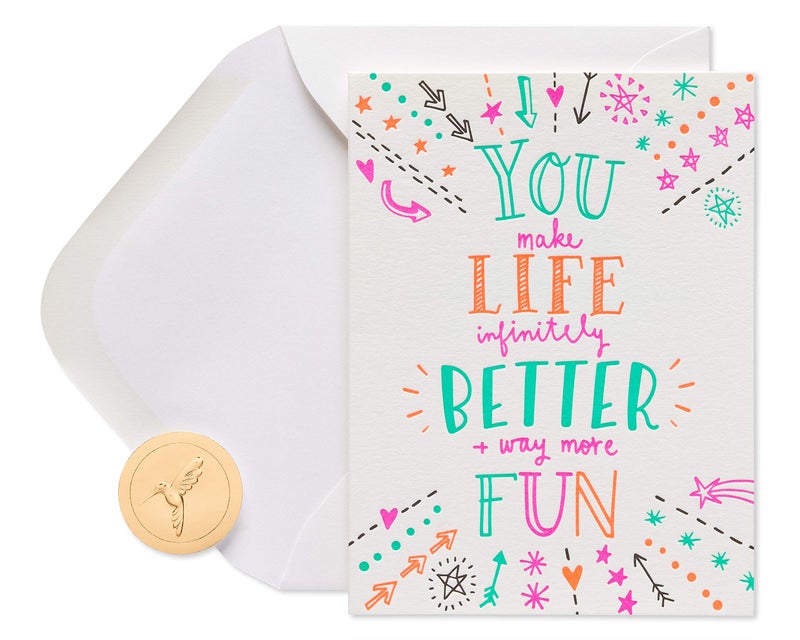 Papyrus Valentines Day Card for Friend (Having You In My Life) - Image 1